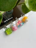 Jelly Babies Phone Charm, Sanrio, Jelly, Y2k Translusent small Keychain Sanrio Bag charms with Hangyodon, Gudetama, Mamegoma and Mameshiba