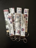 Military Fabric Keychain - Handmade!