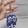 KPOP demon hunters plush witch hunting girl group inspired homemade tiger Derpy keychain toy / bag pendant