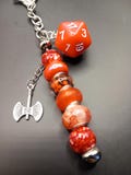 D&D inspired Bag Charms/Keyrings - Barbarian