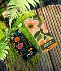 Wildflower Badge Buddy, Custom Name Mushroom Moth Groovy Field floral gift for healthcare worker RN bSN, cNO, MA badge backer gift for nurse