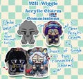 YCH chibi commission - 3" wiggle acrylic charm