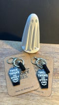 Keyrings, horror , Goblincore, Ghost, Halloween, handmade, Key chains, witchy, spooky, small gifts, whimsical, gothic