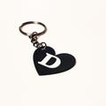 Personalized Initial Keychain with Heart – Custom Letter Keyring Gift for Him or Her, Unique Monogram Bag Charm, Handmade Accessory