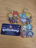 Golden Sun Keychain Isaac Charm Mia Keychain Ivan Garet Saturos keychain Menardi Epoxy glitter