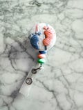 Embroidered Baby Blanket Retractable Badge Reel