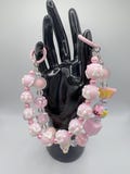 Double Layer Hand-Painted Bead Keychain / Bag Chain – Detachable, 2-in-1 Design, 2 Styles