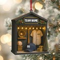 2D FLAT Personalized Baseball Ornament  Acrylic Ornament, Baseball  Room Xmas Ornament, Baseball Player Gifts Ornament , Baseball Team Gift