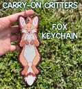 Carry-on Critters; Fox Luggage Tag/Keychain