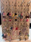 Handcrafted Beaded Keychain: Vibrant Bag Charm