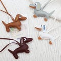 Customize Stamped Keyring,Personalized Dachshund Keychain,Initial Keychain,Customized name keychain,Thanksgiving/Christmas gifts