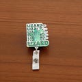 Lizard Badge Reel, Cute Gecko Retractable ID Holder, Funny Animal Nurse Badge Clip, Office Work Accessories, Gift for Coworker