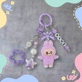 Personalised Mini Labubu Keychain: Custom Bag Clip plus Sticker