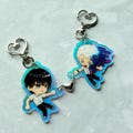 Hikaru and Yoshiki Summer Died Inspired Holographic Keychain Charms, TSHD Charms,  Hikaru Died Magnet Charms