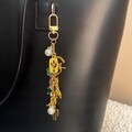 Western Bag Charm • Cowgirl Western Charms on a Clip-on Bag Charm / Keychain • Mixed Metal Charms