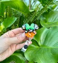 Halloween Ice Cream Mouse Head Badge Reel, Halloween Badge Reel Nurse, Horror Badge Reel Custom, Spooky Scoop Badge Reel Personalized