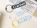 Personalized Backpack Name Tags, Custom Kids Backpack Name Keychains,Sports Bag Water Bottle Lunch Box Labels -Back to School Gifts for Boys