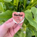 Doctor Loading Badge Reel, Funny Medical Retractable ID Holder, Nurse Grad Gift, Cute RN Student Stethoscope Charm, Hospital Staff Lanyard