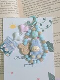 Beaded Labubu Mini Plush Doll Phone Charm | Mini Labubu Bag Charm or Keychain