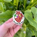 Go With The Flow Heart Badge Reel – Funny Medical ID Holder for Nurses, Doctors, Students, Retractable Clip with Cute Anatomy Art