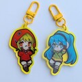 Matryoshka Hatsune Miku & Gumi Nostalgic Vocaloid Keychain