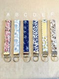 Keychain Wristlet- Floral Keychain Collection 1 100HANDMADE/COTTON- gifts for her